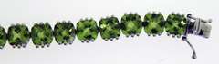 Sterling Silver Peridot Tennis Bracelet
