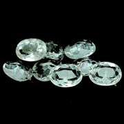 Glittering high luster 7.11ct diamond white Beryl set