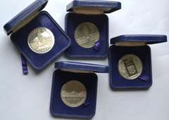4 British Themed Copper Nickel  Tower Mint Proof Medals 