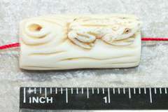 Ivory Netsuke: Frog on a Log