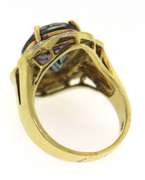 18kt Yellow Gold Mystic Topaz and Diamond Accent Ring