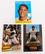3 Willie Mays Baseball Cards