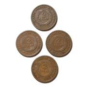 5 Assorted 1864 65 2 Cent Pieces