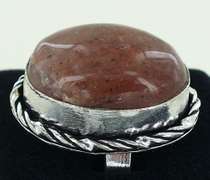 Silver and Natural Stone Rings