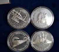 Lot OF 4 Proof Silver Canada Dollars in OGP