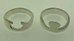 Sterling Silver Two Become One Ring
