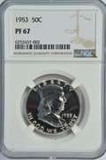 Superb Gem Proof 1953 Franklin Half Dollar. NGC PF67
