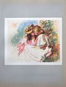 Pierre Auguste Renoir, Two Little Girls Reading