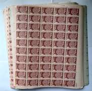 30 Mint 3 Cent US Comm Stamp Sheets 1940-50  Era