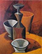 Pablo Picasso, Carafe And Three Bowls