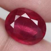 Stunning 6.69ct top imperial red Ruby center stone