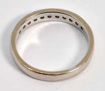 Practical White Gold Diamond Band