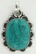 Silver and Natural Stone Pendants