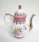 The pink Bouquet 17pcs Porcelain Tea Set