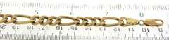 Italian Yellow Gold Figaro Bracelet