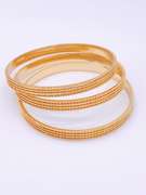 18kt Gold Plated Bangle Bracelet Set