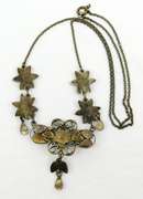 Antique Sterling Bohemian Garnet Necklace