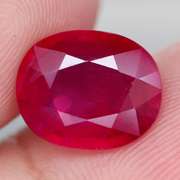 Stunning 4.16ct top imperial red Ruby center stone