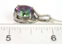 Bold Mystic Quartz Necklace in Sterling Silver