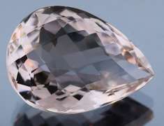 Substantial 25.23ct whisper pink checker top Amethyst