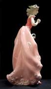 Maiden in Italian Garden 14inc Porcelain Figurine