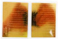 2 -22KT Gold Foil Baseball Cards