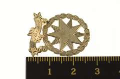 10K Yellow Gold Victorian Scholarship 1st 2nd 3rd Grade Pin/Brooch