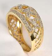 Ornate Diamond Dome Ring