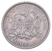 1871-S Seated Liberty Half Dollar