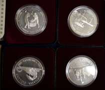 Lot OF 4 Proof Silver Canada Dollars in OGP