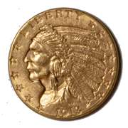 1913 Unc Indian US $2 1/2 Gold Quarter Eagle