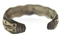 Sterling Silver Signed Cuff Bangle Bracelet