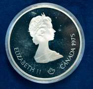 1975 Canada Proof 10 Dollar Silver Coin Sailing