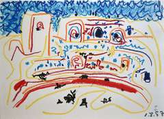 Pablo Picasso 'Toros y Toreros' Lithograph Circa 1961