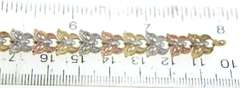 Ideal Tri Color Butterfly Gold Bracelet