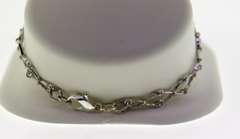 Sterling Silver Green Stone Floral bracelet