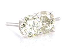 Elegant 14kt WG Round Diamond Earrings