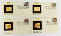 4 Big Band Leaders 1996 1st Day Issues & 22KT Stamps