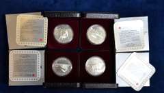 Lot OF 4 Proof Silver Canada Dollars in OGP