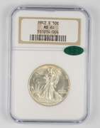 MS65 1942-S Walking Liberty Half Dollar - CAC - Graded NGC
