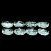 Glittering high luster 7.11ct diamond white Beryl set