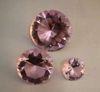 Trio Diamonds Crystal Pink