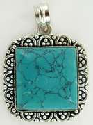 Silver and Natural Stone Pendants