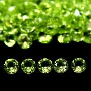 Brilliant 5.40ct set of matched diamond cut Peridot