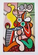 Pablo Picasso, Still Life On A Pedestal Table