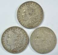 1890-O, 1891-O, 1901-O Morgan Silver Dollars Nice circs