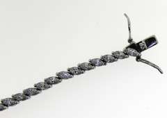 Sterling Silver Crystal Tennist Bracelet