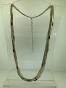 Sterling Silver Multi Strand Tube Chain Necklace
