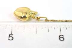 Adorable Apple Necklace in 14KT Yellow Gold