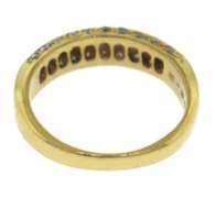 Gorgeous Yellow Gold Princess and Round Diamond Ring